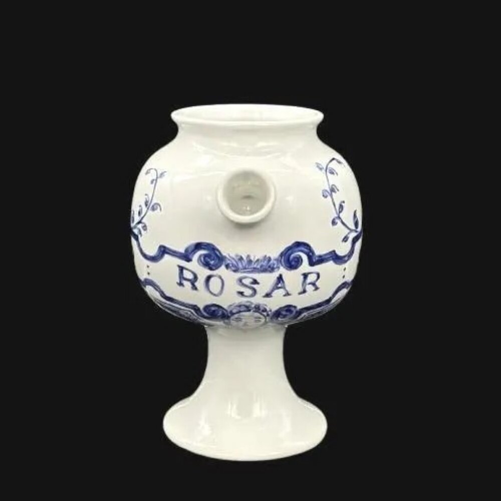 Vintage 1989 Lilly "Syr Rosar Sol" Apothecary Jar Pitcher Made in Portugal Ceram - Picture 6 of 8